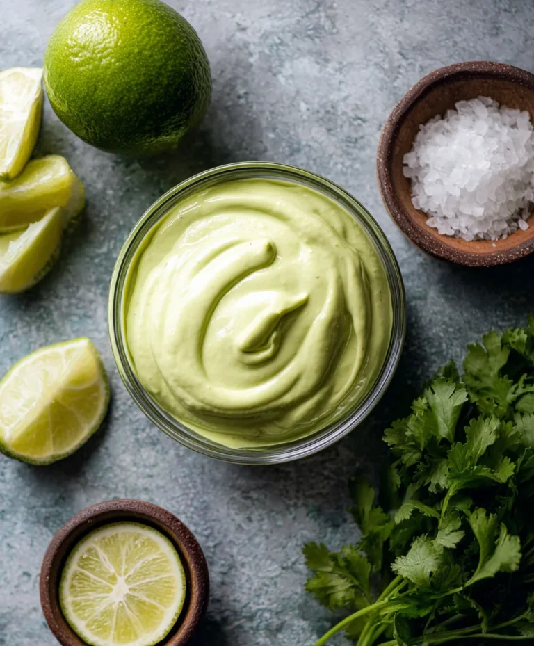 Creamy Avocado Crema Recipe- Tacos Salads & More