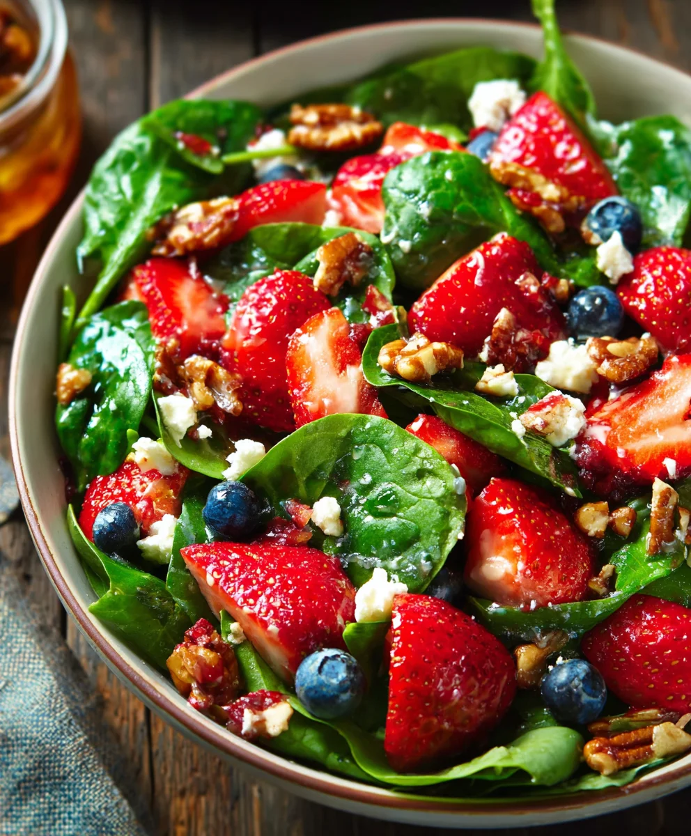 Quick Strawberry Spinach Salad Recipe - Easy Meal