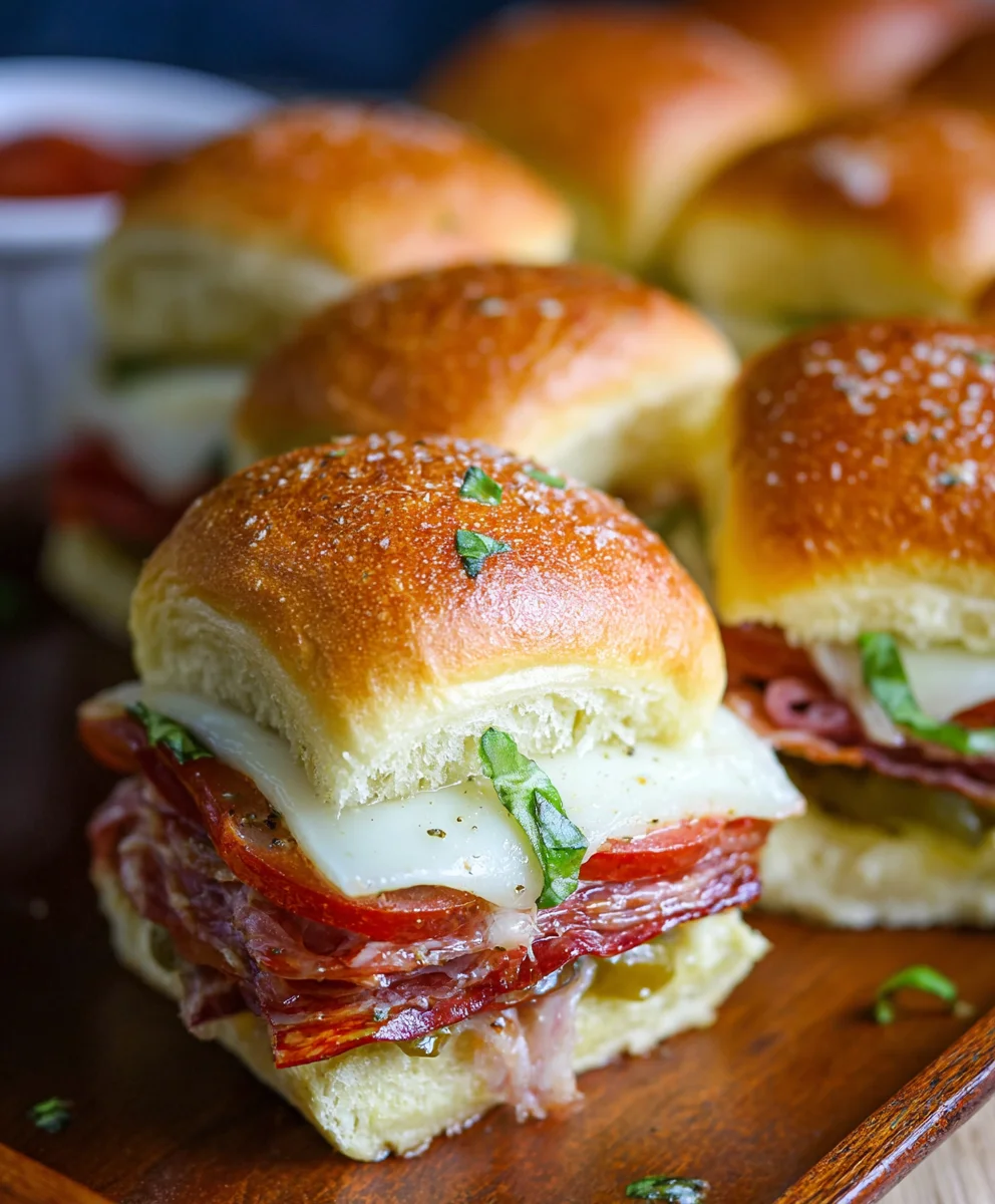 Hot Beef Sub Sliders- Easy Appetizer Recipe