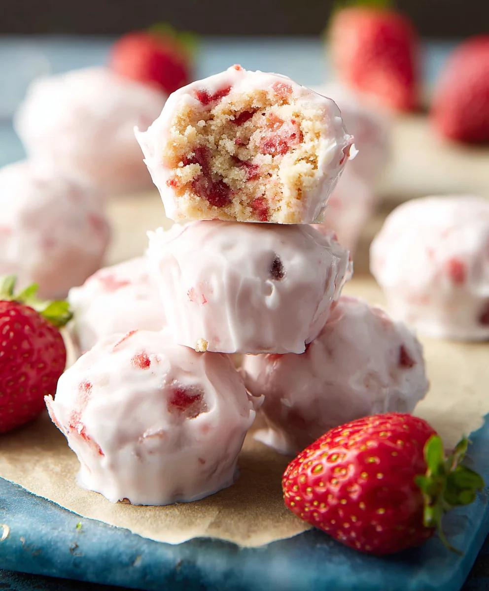 Easy Strawberry Yogurt Bites Quick Snack Recipe