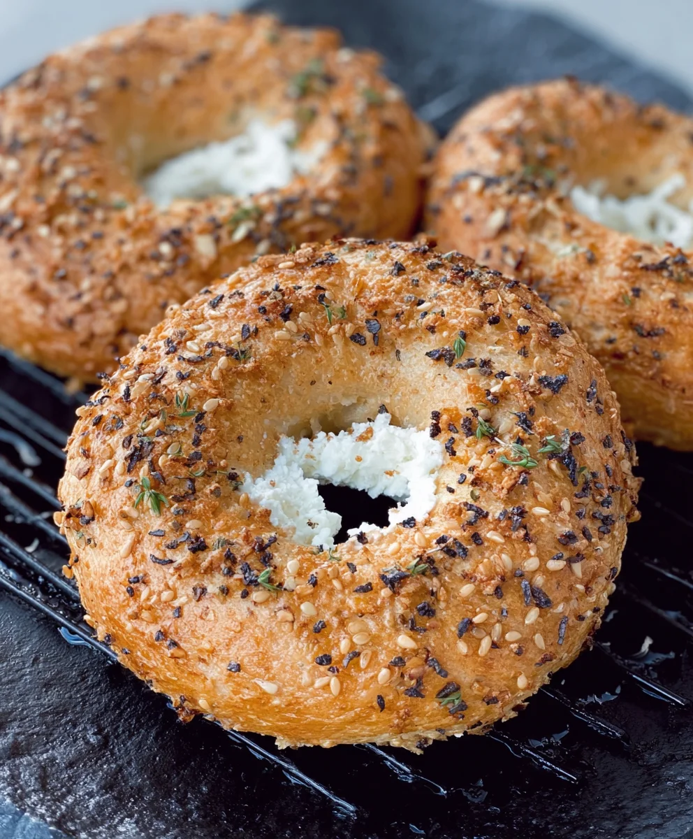 Protein Bagels with Cottage Cheese-Easy Recipe