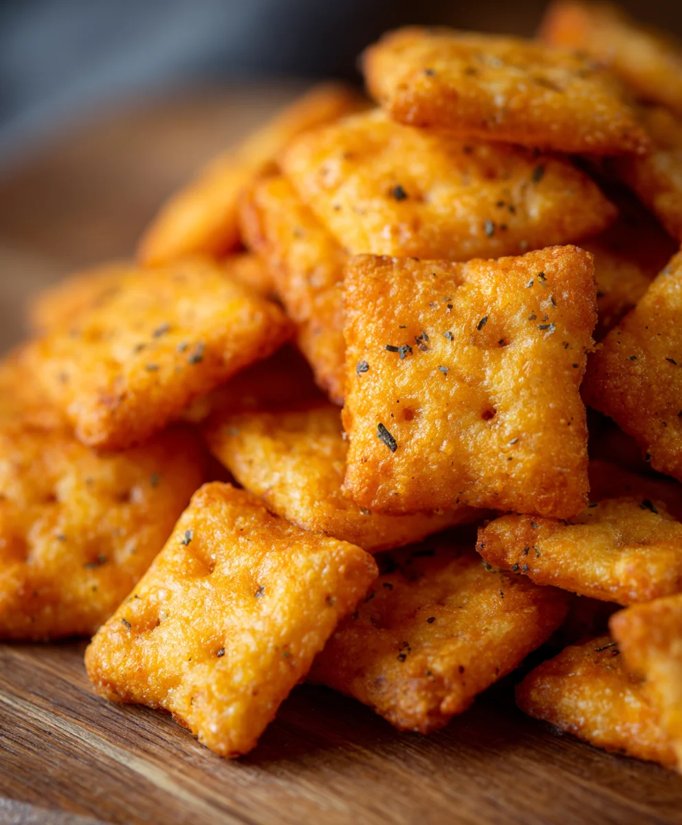 Easy Homemade Cheddar Cheese Crackers-Cheez Its