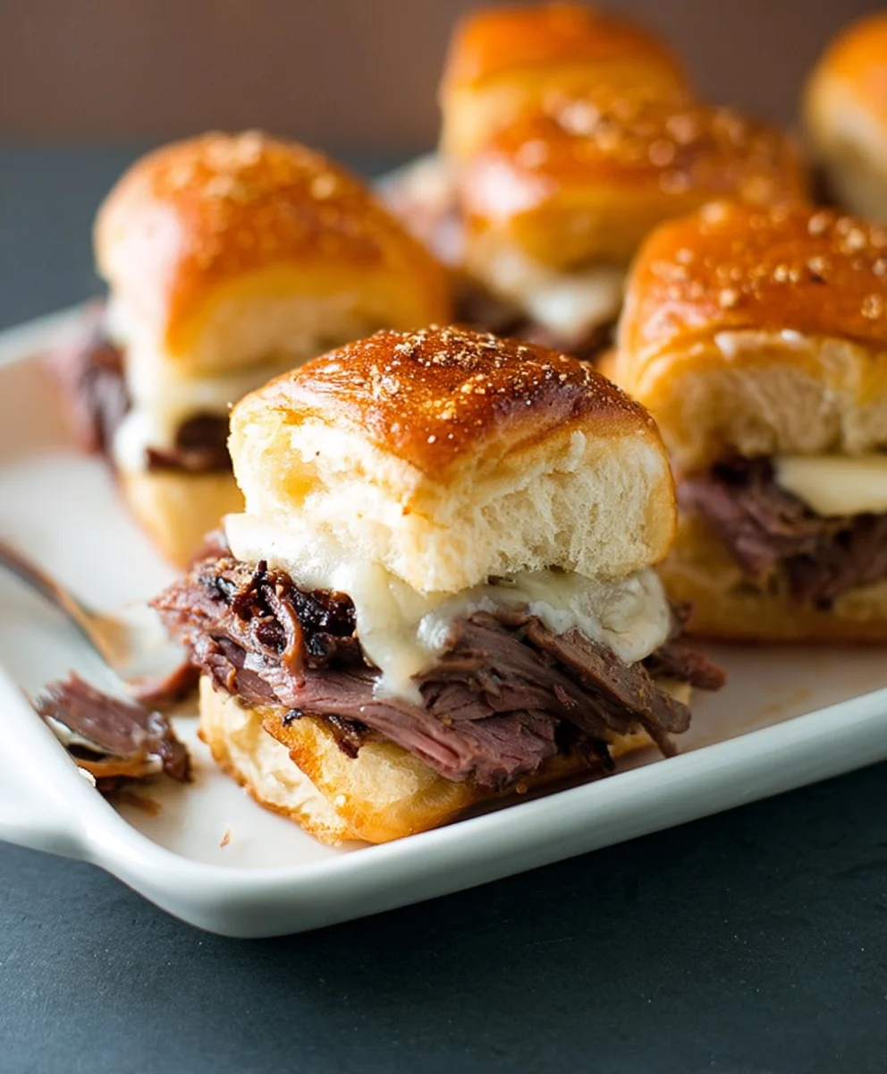 Easy French Dip Sliders - Flavorful Beef & Au Jus Bites