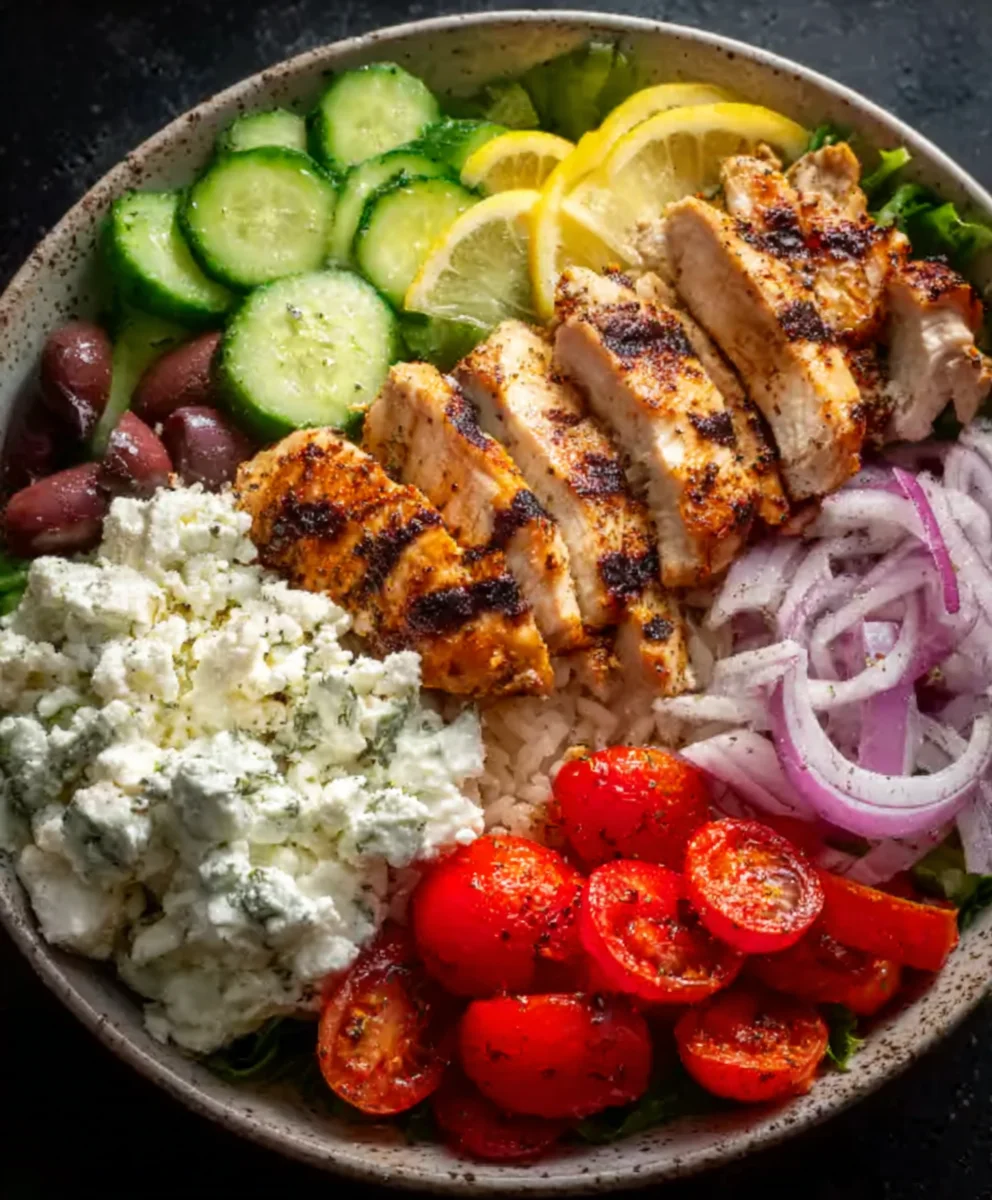 Easy Greek Chicken Bowls- A Flavorful Meal