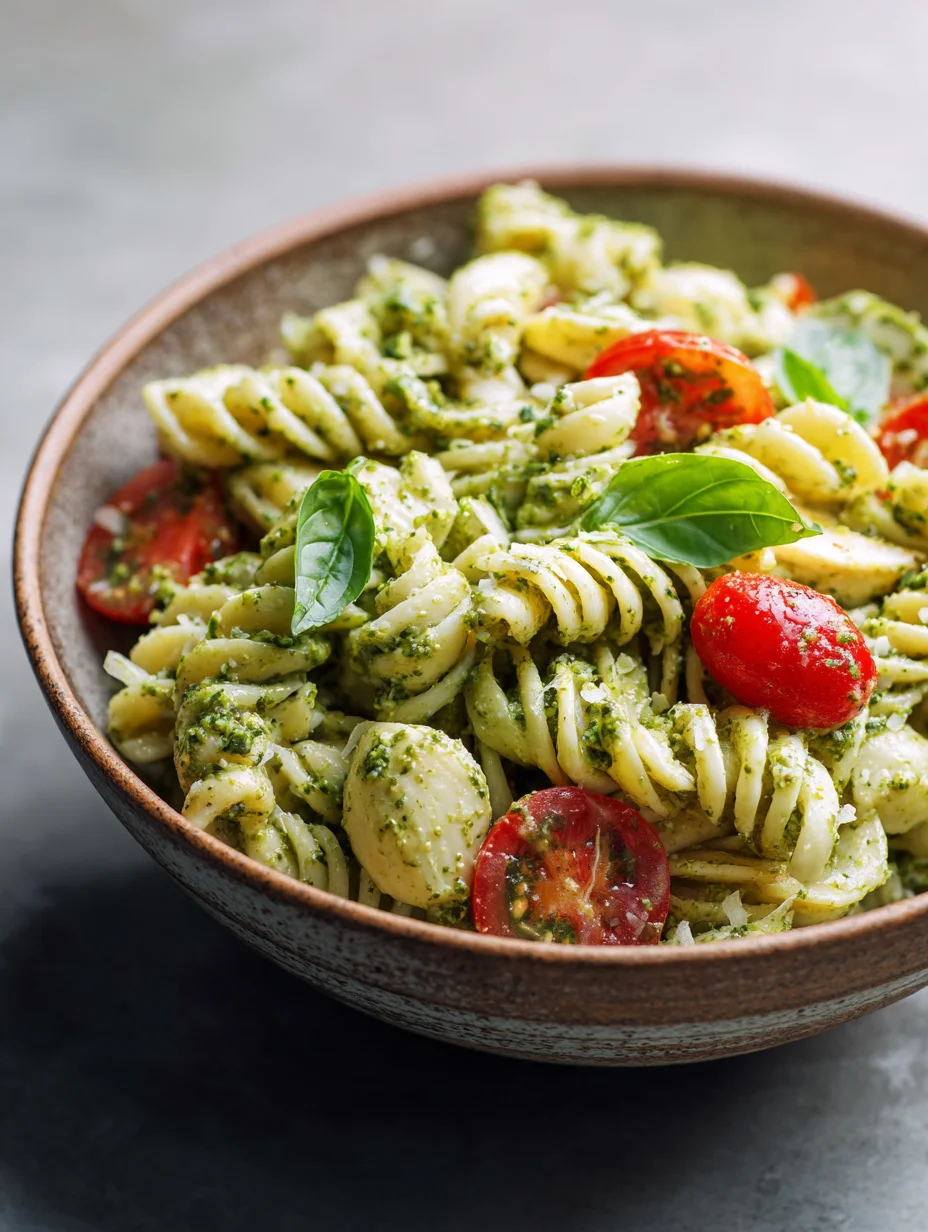 Easy Pesto Pasta Salad - Quick Fresh Recipe