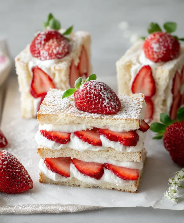 Sweet Strawberry Cream Sandwiches-Easy Dessert