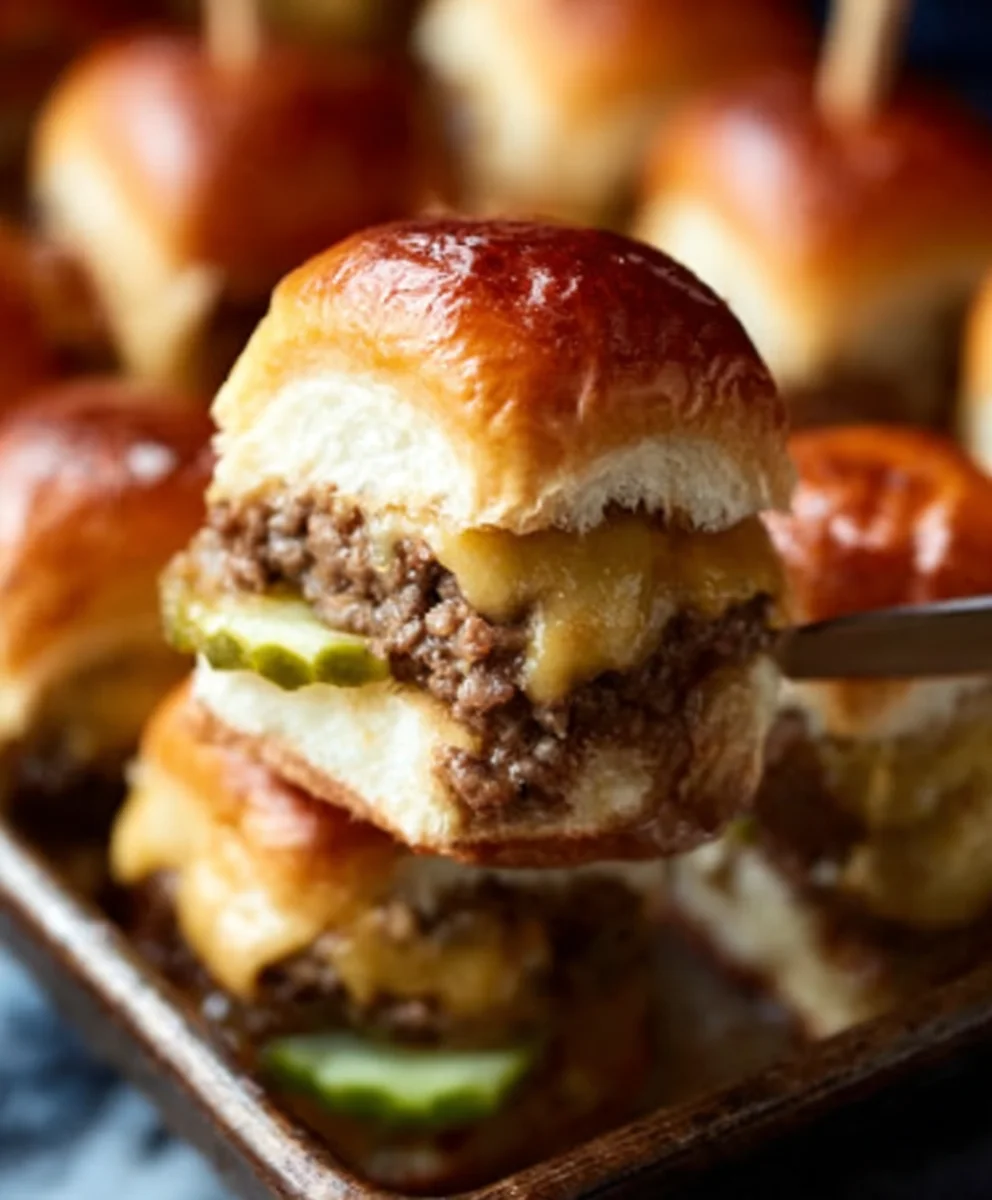 Easy Cheeseburger Sliders- Perfect Party Appetizer
