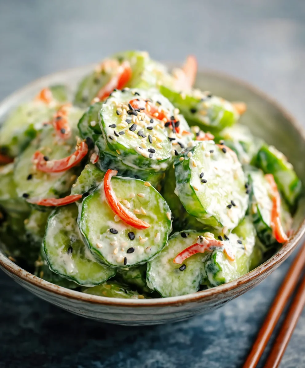 Easy California Roll Cucumber Salad - Fresh & Quick