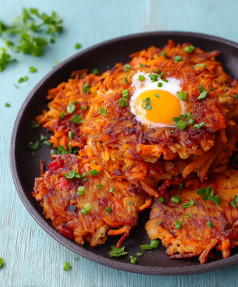 Savory Sweet Potato Hash Browns-Quick Easy Recipe