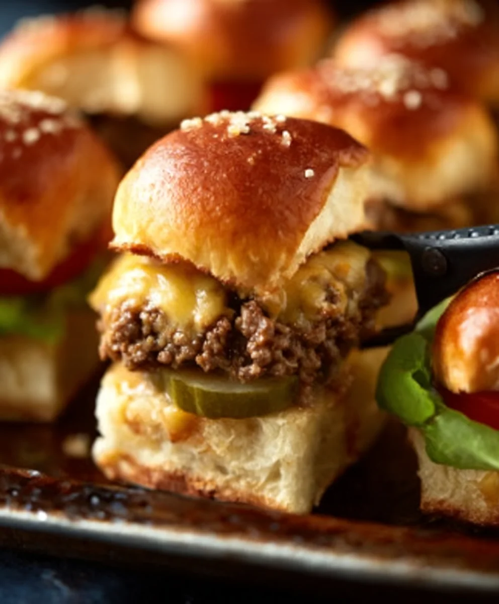 Easy Cheeseburger Sliders- Perfect Party Appetizer