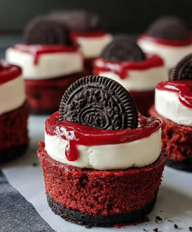 Mini Red Velvet Oreo Cheesecakes-Easy & Delicious