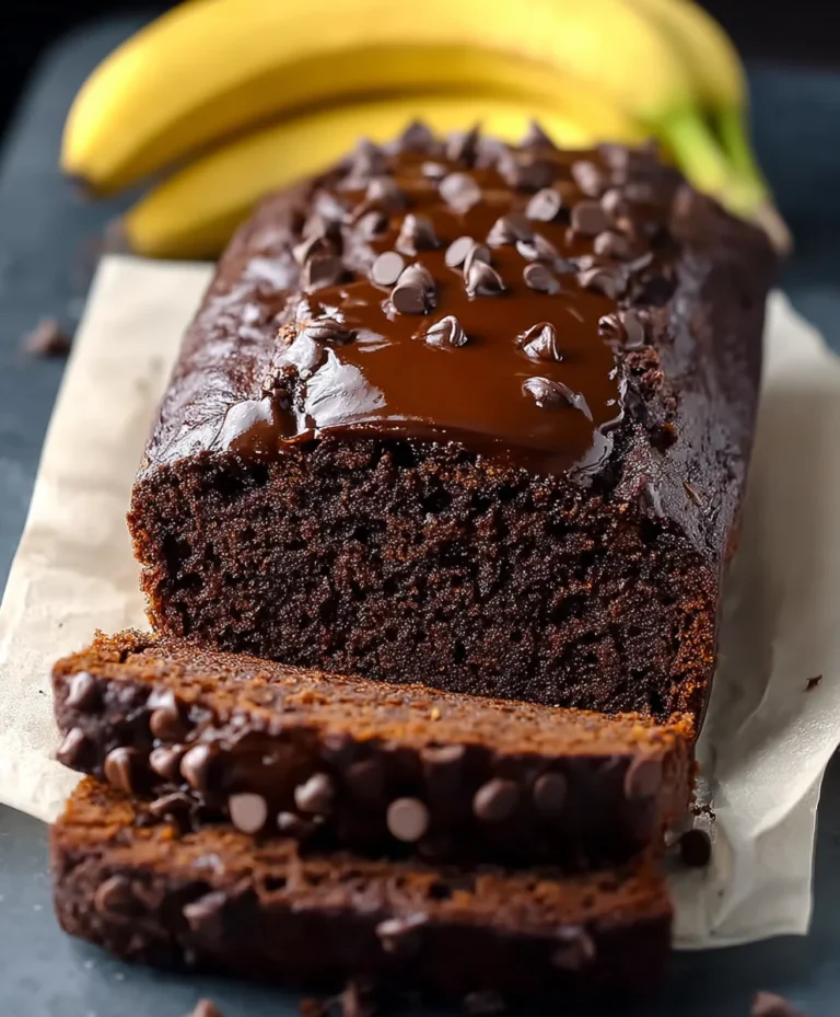 Healthy Chocolate Banana Bread-Guilt Free Delight