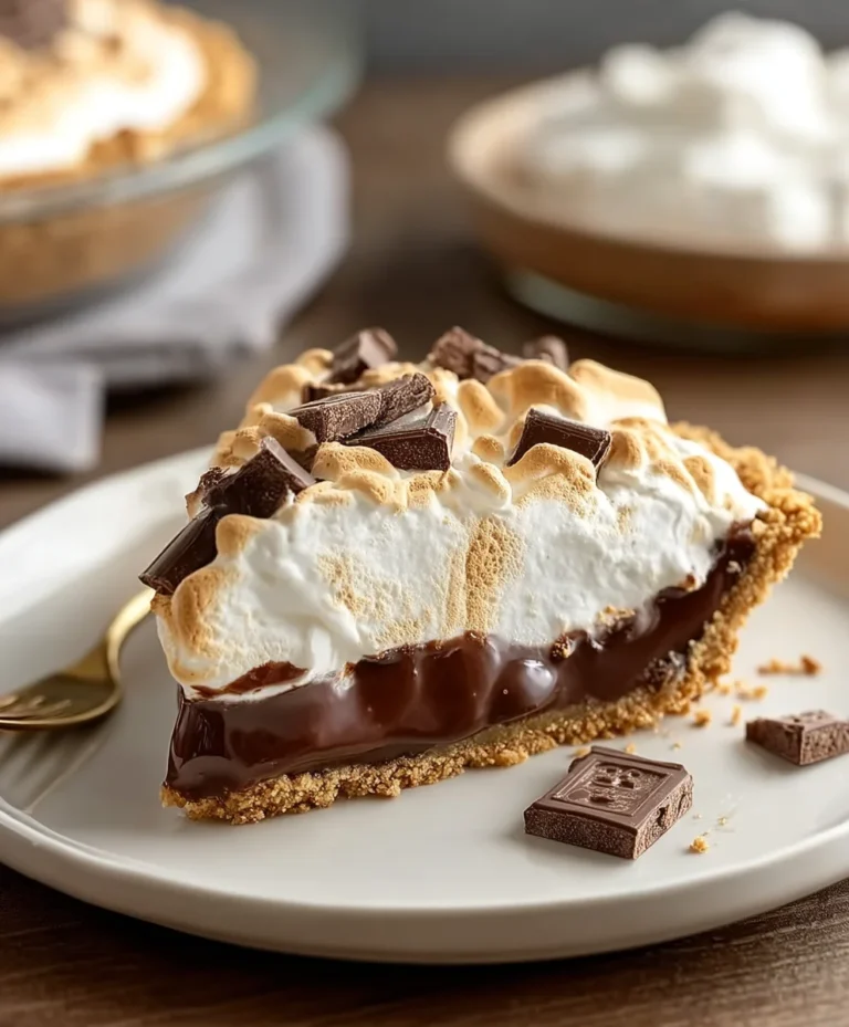 Decadent S’mores Pie Recipe-Campfire Inspired Dessert