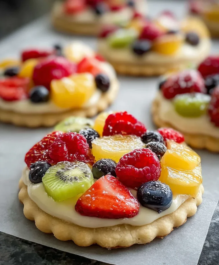 Fruit Pizza Cookies-Sweet & Fruity Dessert Delight