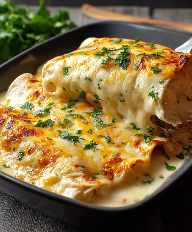 Easy White Chicken Enchiladas Recipe – Quick & Delicious Dinner