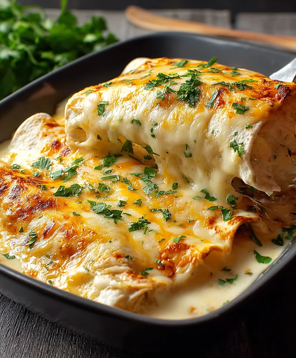 Easy White Chicken Enchiladas Recipe - Quick & Delicious Dinner