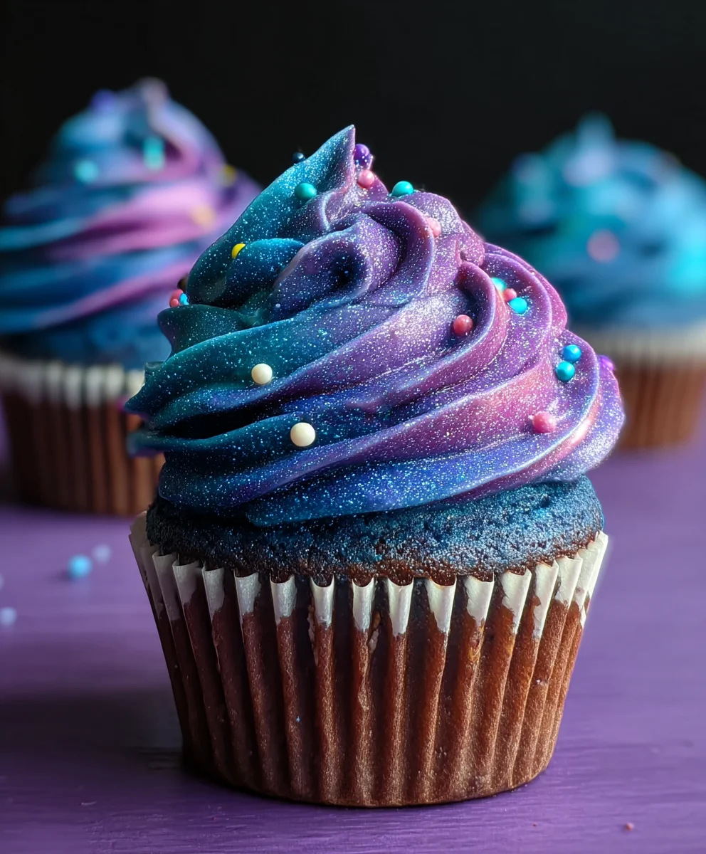 Galaxy Cupcakes Recipe- Out of this World Dessert