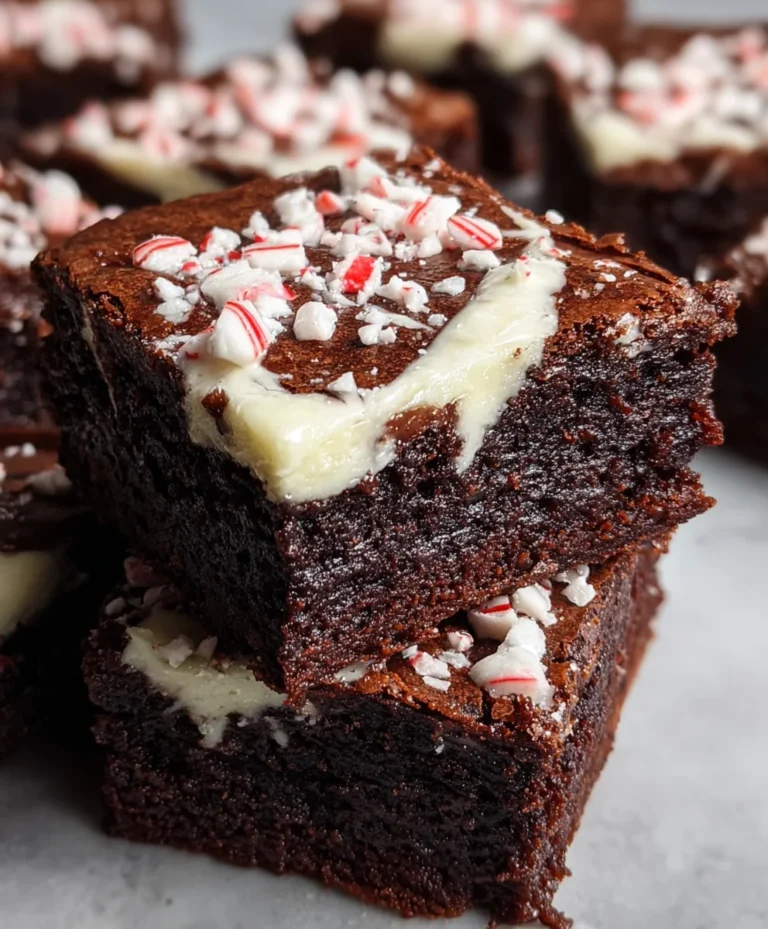 Fudgy Peppermint Brownies-Easy Festive Treat