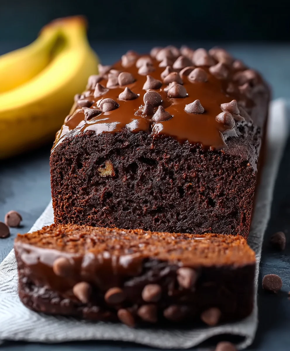 Healthy Chocolate Banana Bread-Guilt Free Delight