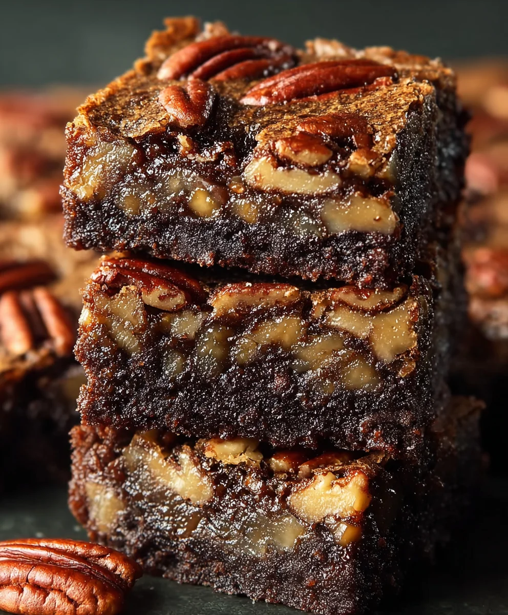 Pecan Pie Brownies-Decadent Dessert Bliss