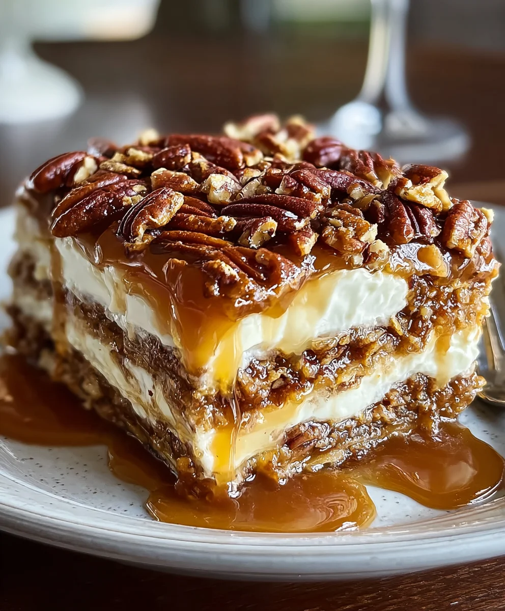 Pecan Pie Lasagna-Decadent Dessert-Easy Recipe