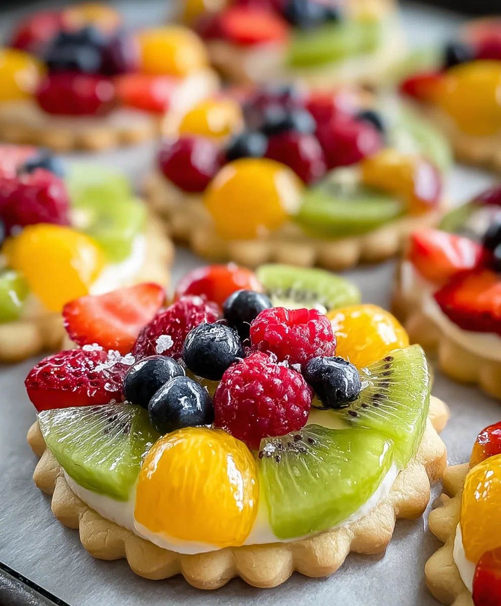 Fruit Pizza Cookies-Sweet & Fruity Dessert Delight