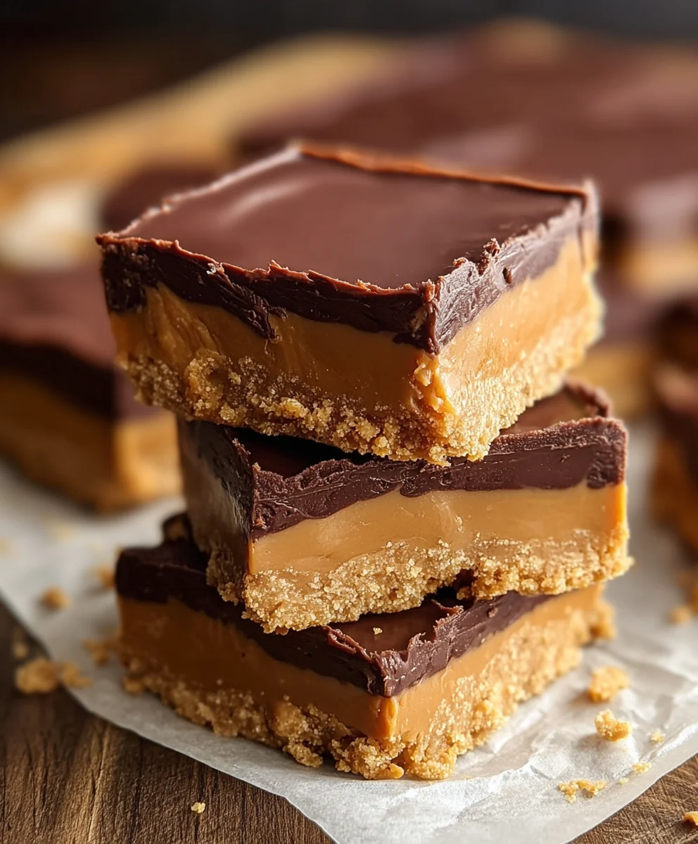 Decadent Chocolate Peanut Butter Bars-Easy Recipe