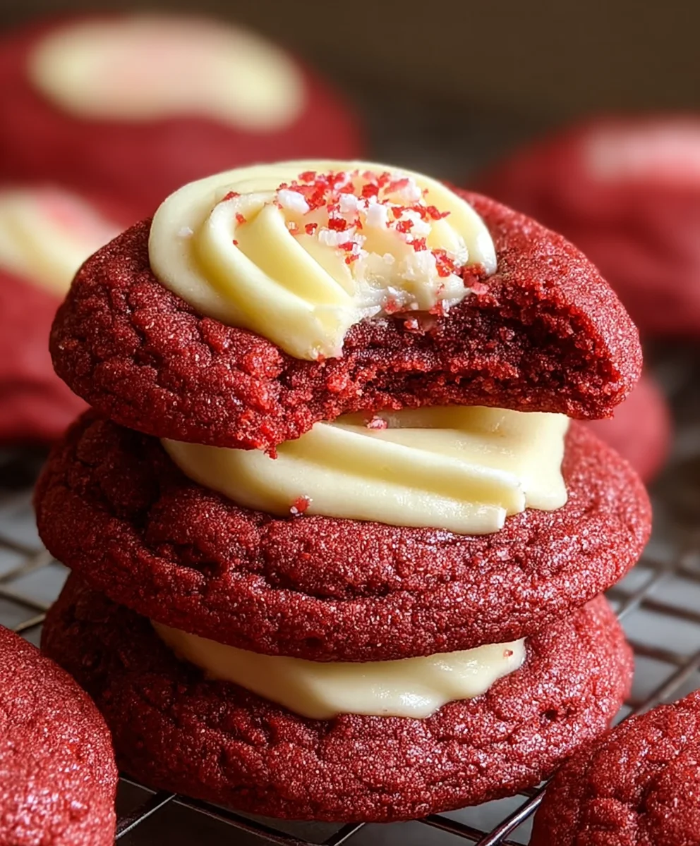 Cream Cheese Red Velvet Cookies-Decadent Delight