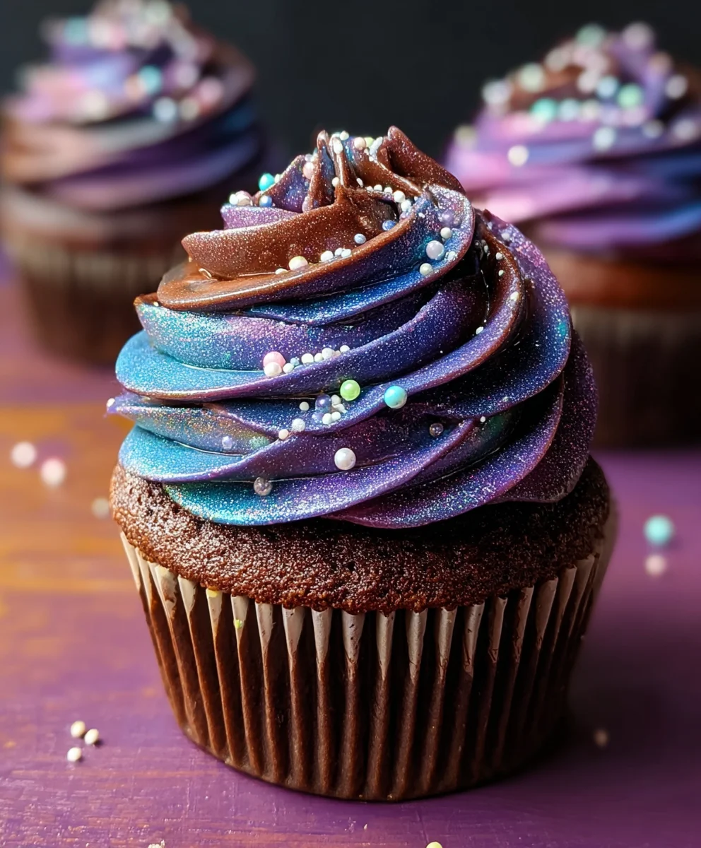 Galaxy Cupcakes Recipe- Out of this World Dessert