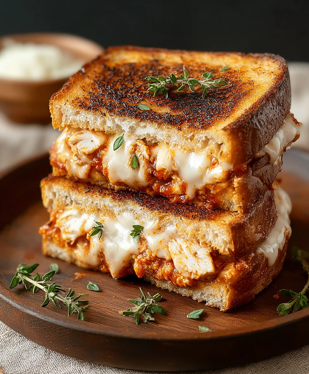 Lazy Chicken Parmesan Grilled Cheese-Easy Meal