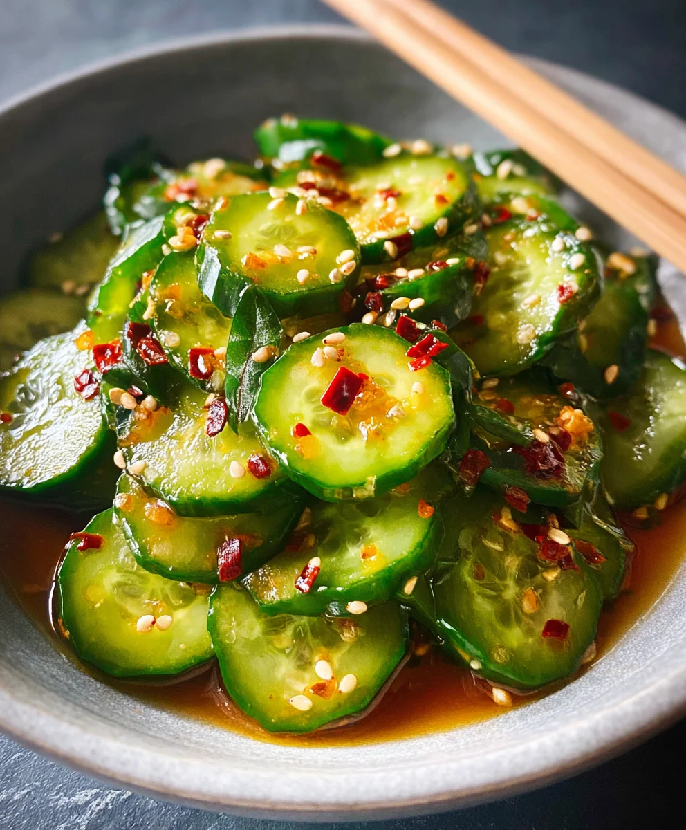 Easy Asian Cucumber Salad- Refreshing & Quick Recipe