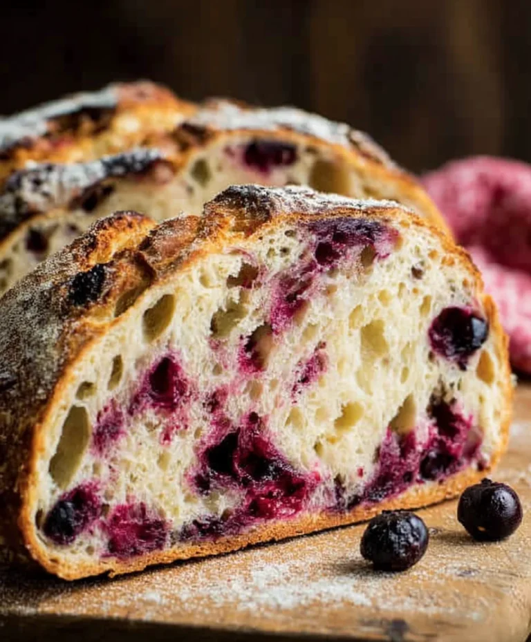 Lemon Blueberry Sourdough Bread – Easy Recipe