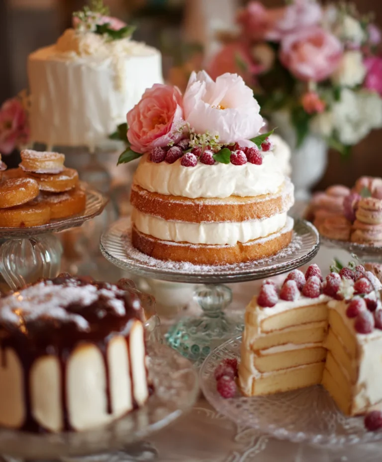 Vintage Wedding Dessert Table Ideas-Timeless Treats