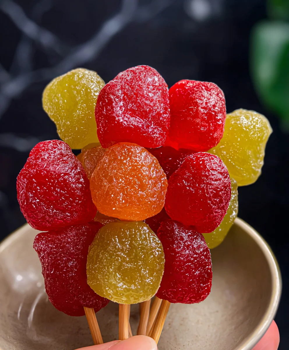 Easy Tanghulu Recipe - Candied Fruit Perfection