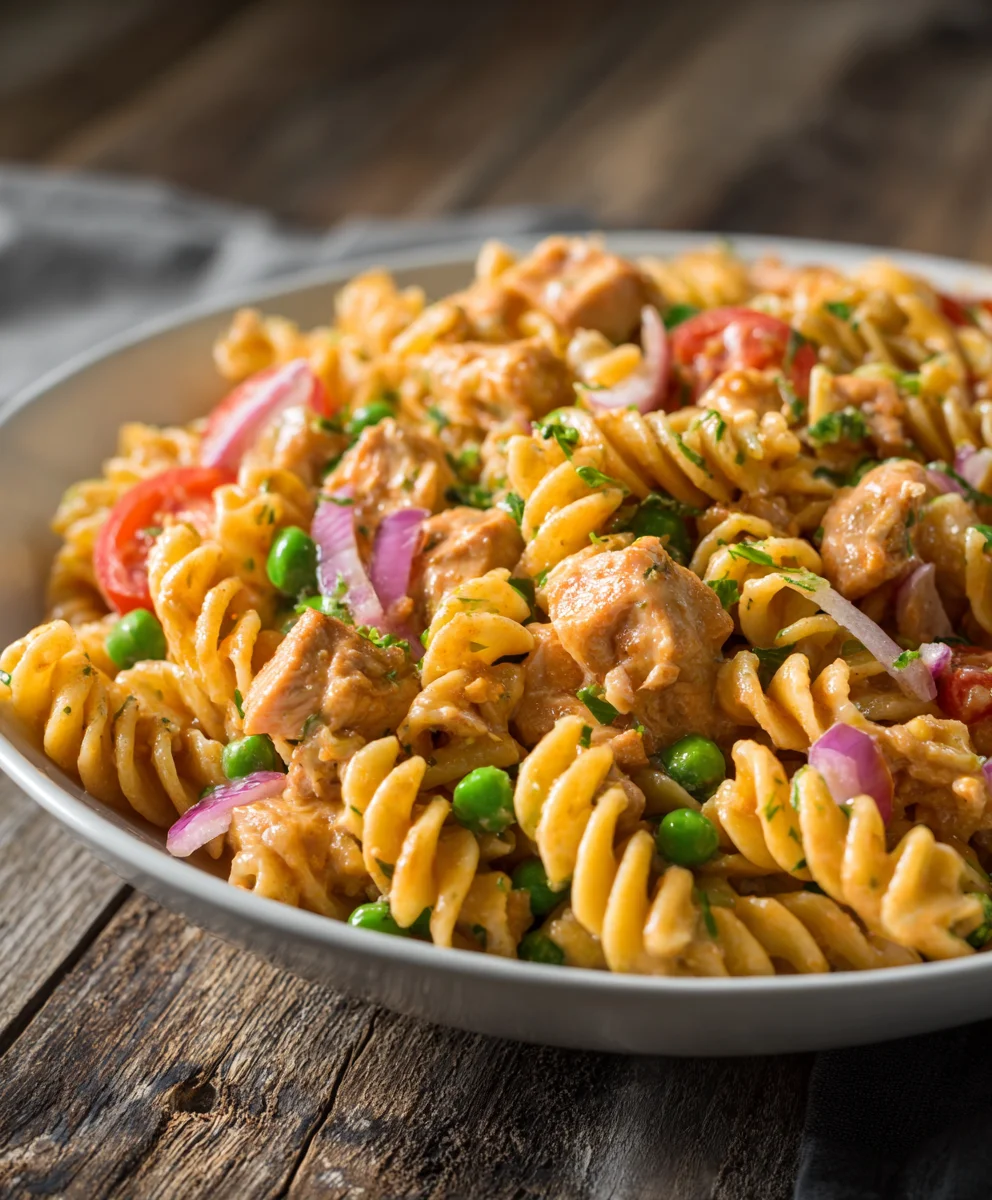 Easy BBQ Chicken Pasta Salad Recipe