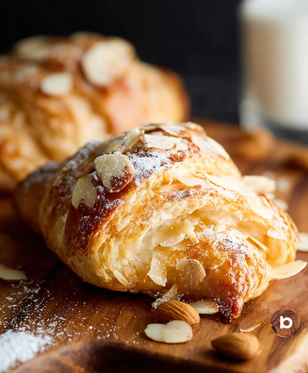 Almond Cream Filled Croissants - Easy & Delicious Recipe