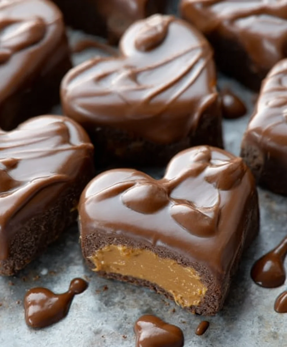 Chocolate Peanut Butter Vnon-alcoholic alentine Heart-non-non-alcoholic alternative
