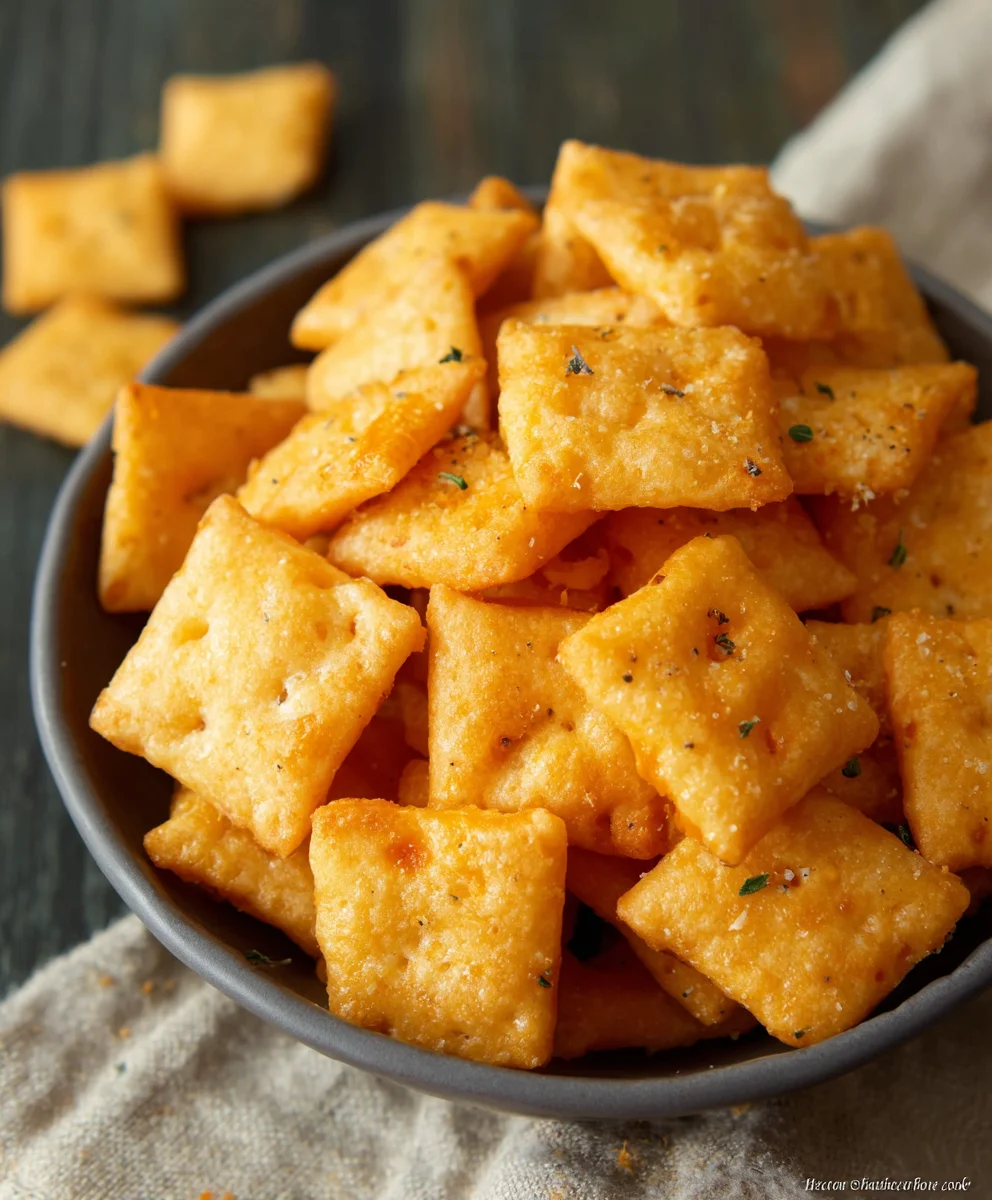 Homemade Gluten-Free Cheez-Its - Healthy Snack Recipe