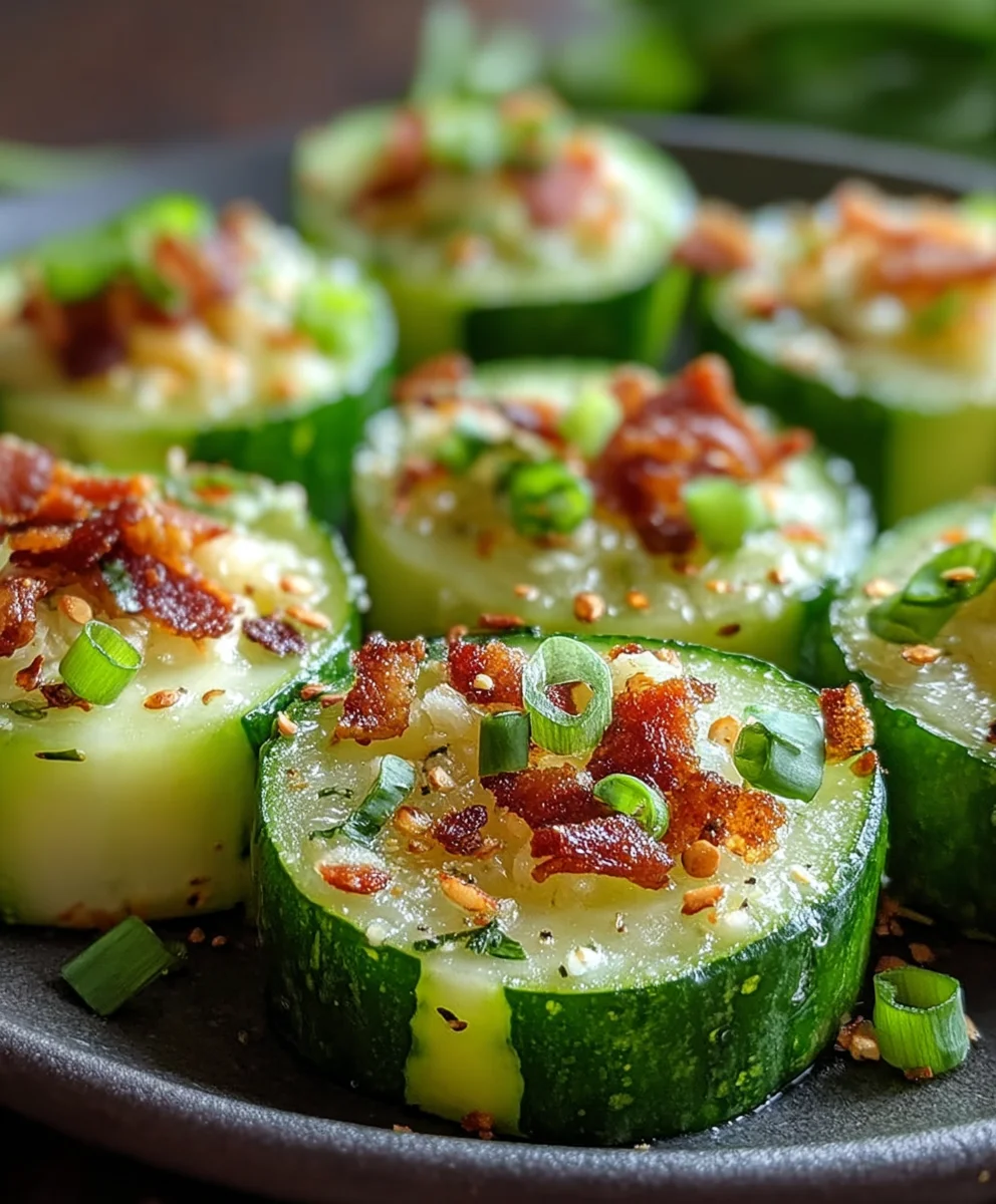 Low Carb Cucumber Bites - Refreshing & Easy Appetizer