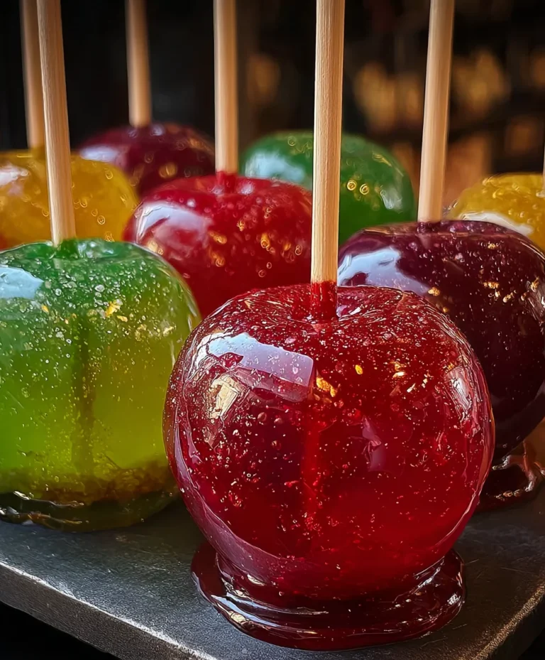 Jolly Rancher Candy Apples-Sweet-Fruity-Treat