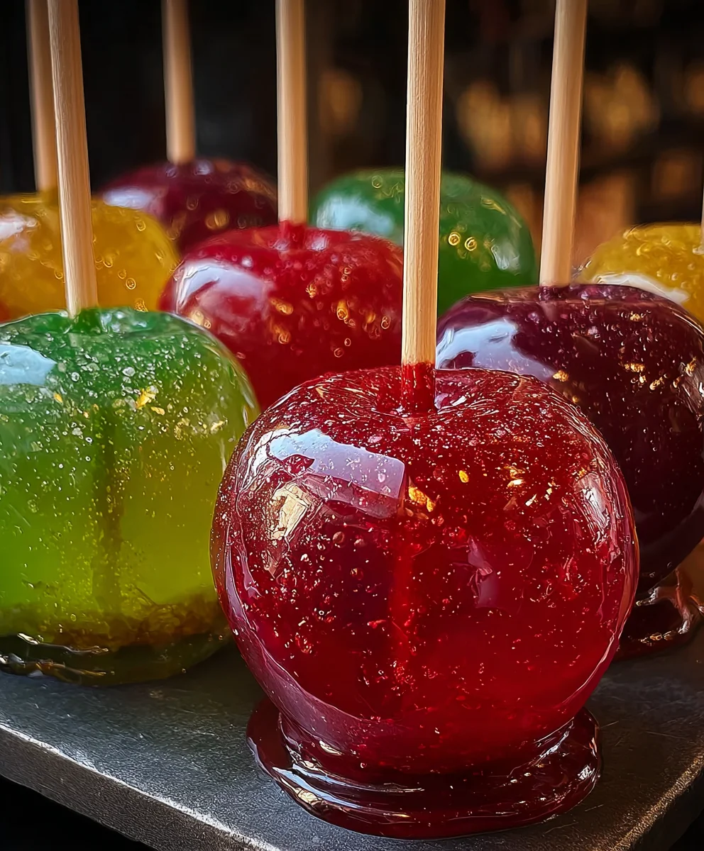 Jolly Rancher Candy Apples-Sweet-Fruity-Treat