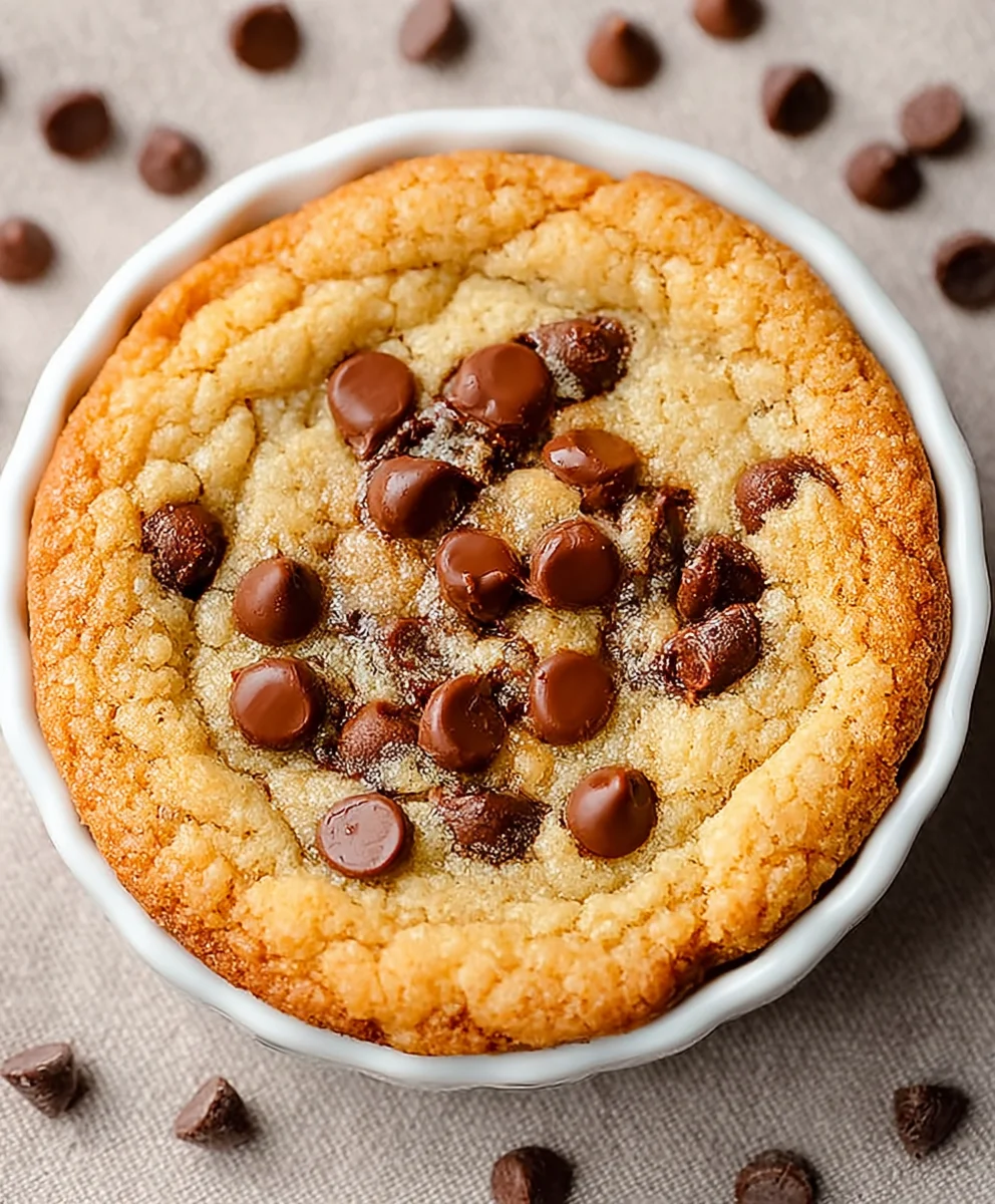Quick Microwave Chocolate Chip Cookie - Easy Treat
