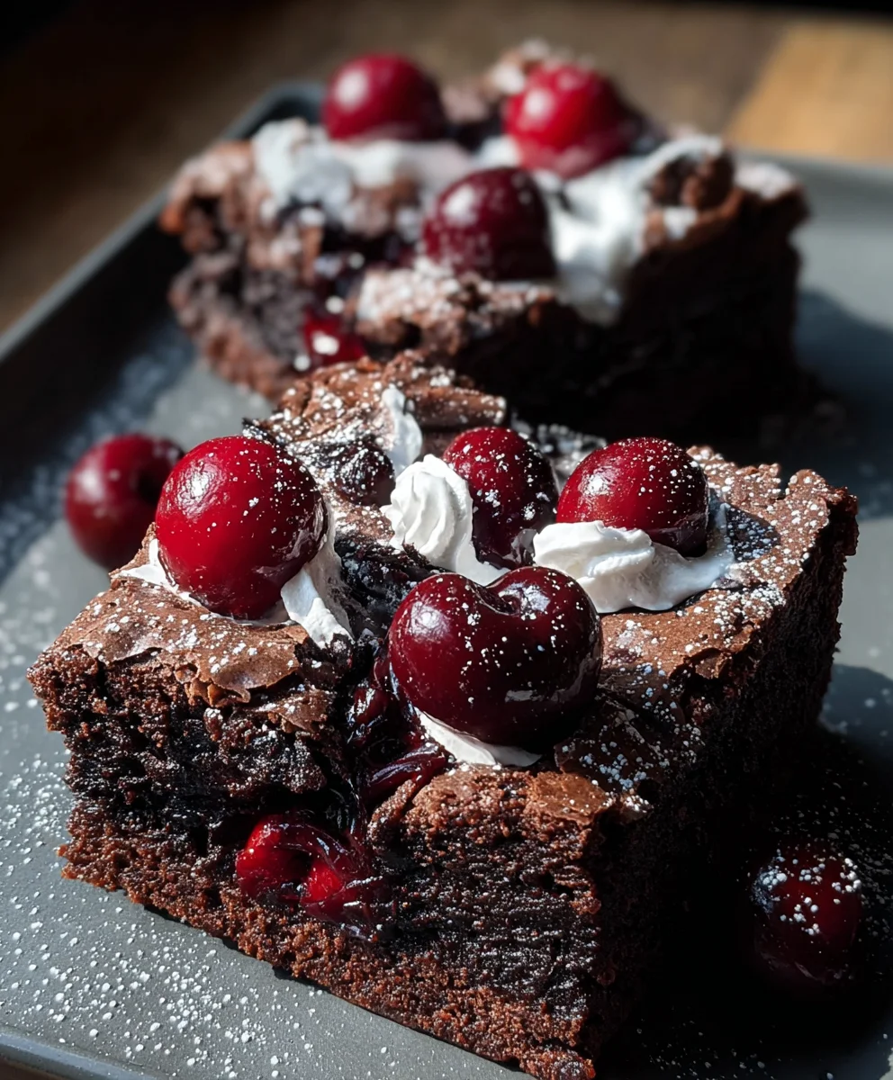 Small-Batch Black Forest Brownies-Decadent Treat