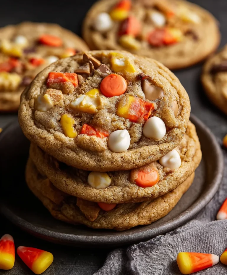 Candy Corn Trail Mix Cookies-Spooky Sweet Treats