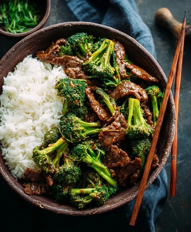 Chinese Beef and Broccoli (牛肉炒西兰花)