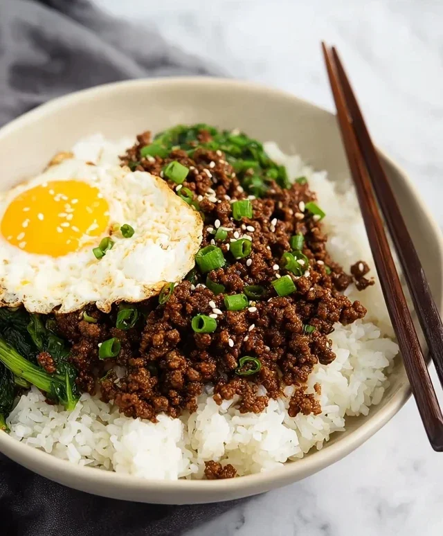 Korean Ground Beef Bowl (25-Minutes)