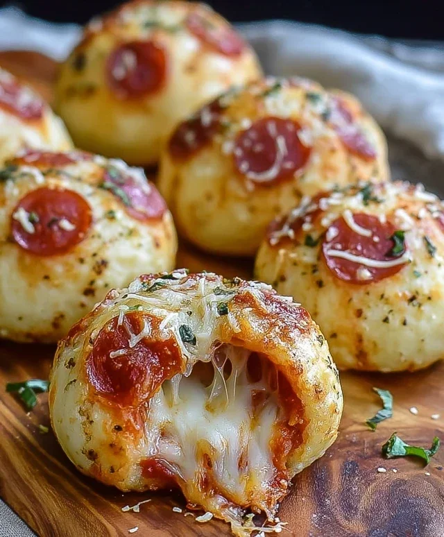 Cheesy Pizza Bombs