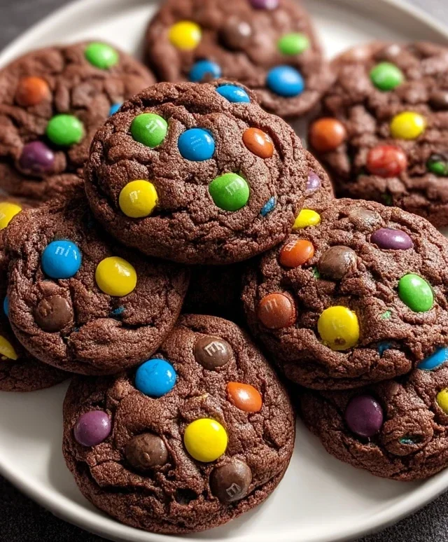 Chocolate M&M Cookies