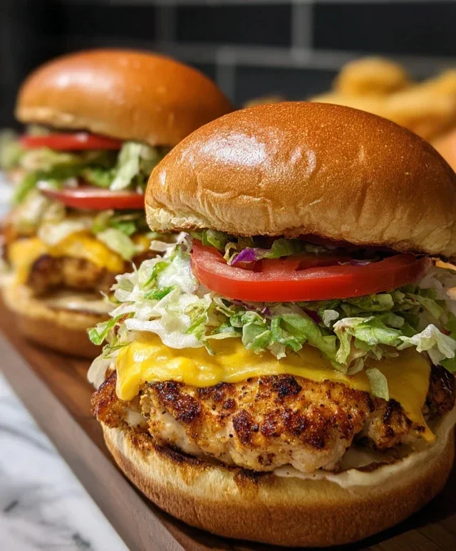 Ground Chicken Smash Burgers
