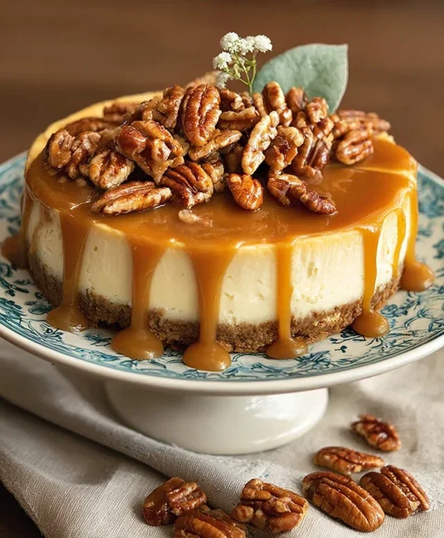 Pecan Caramel Cheesecake